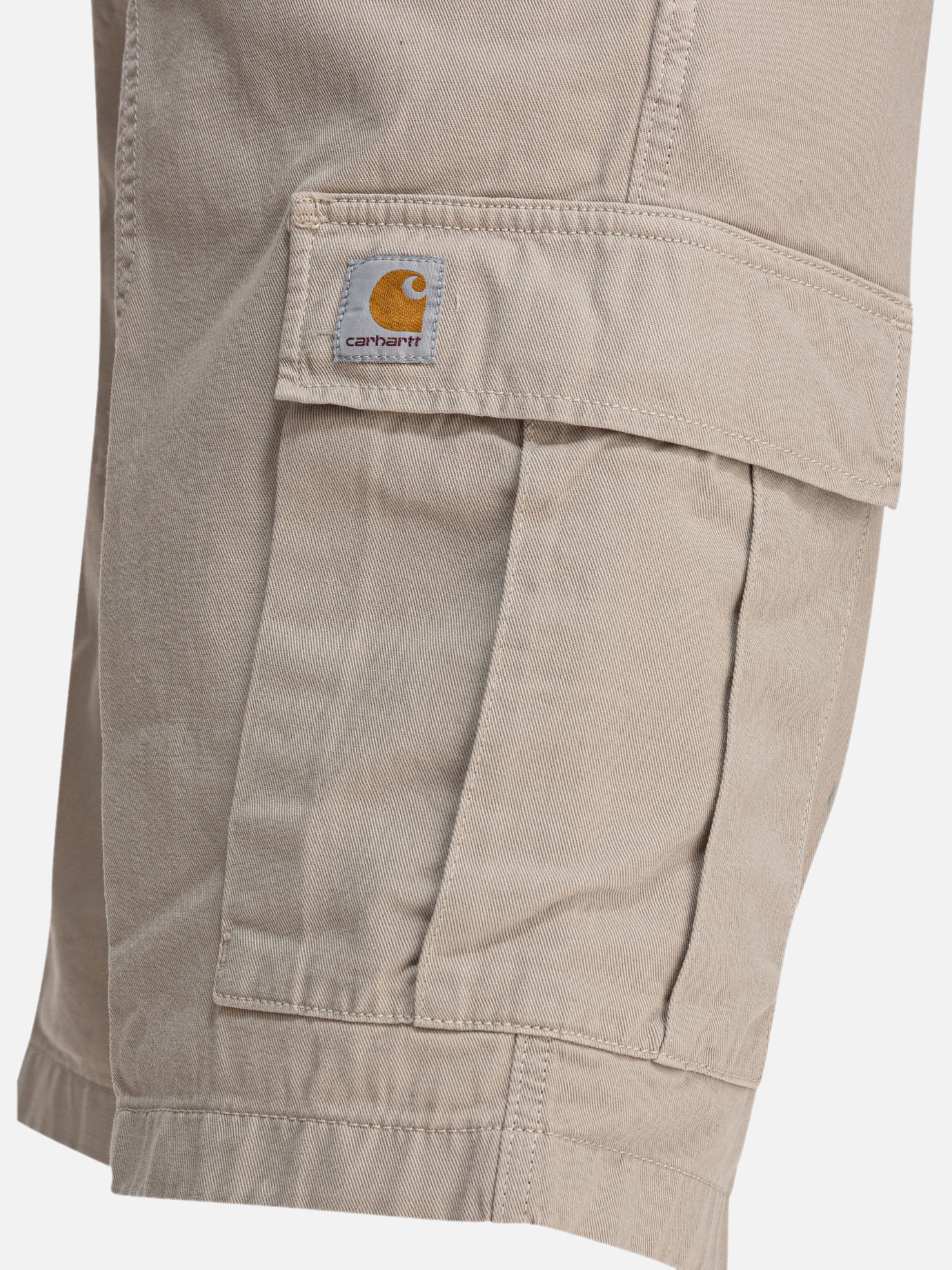 Cargo shorts Solid colour  Beige - Carhartt WIP Men | PDP | VIETTI Online Store | thumbnail_4