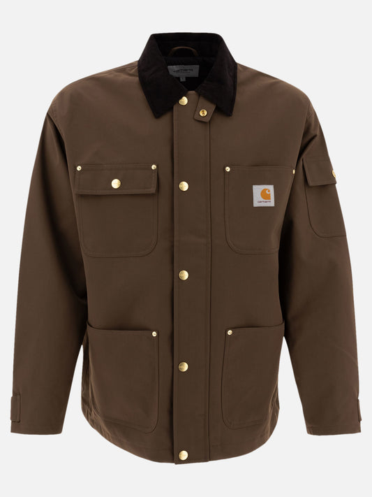 Quilted & Utility Jackets Logo  Brown - Carhartt WIP Men | PLP | VIETTI Online Store 
