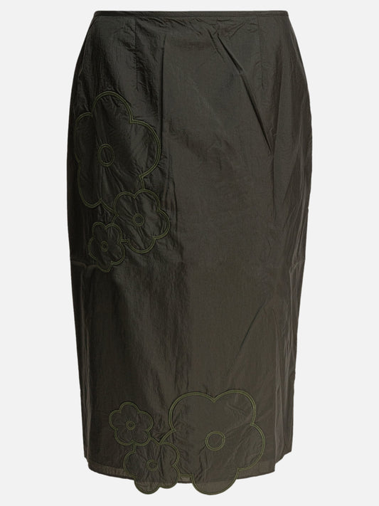 Midi skirts Solid colour  Green - Cecilie Bahnsen Women | PDP | VIETTI Online Store 
