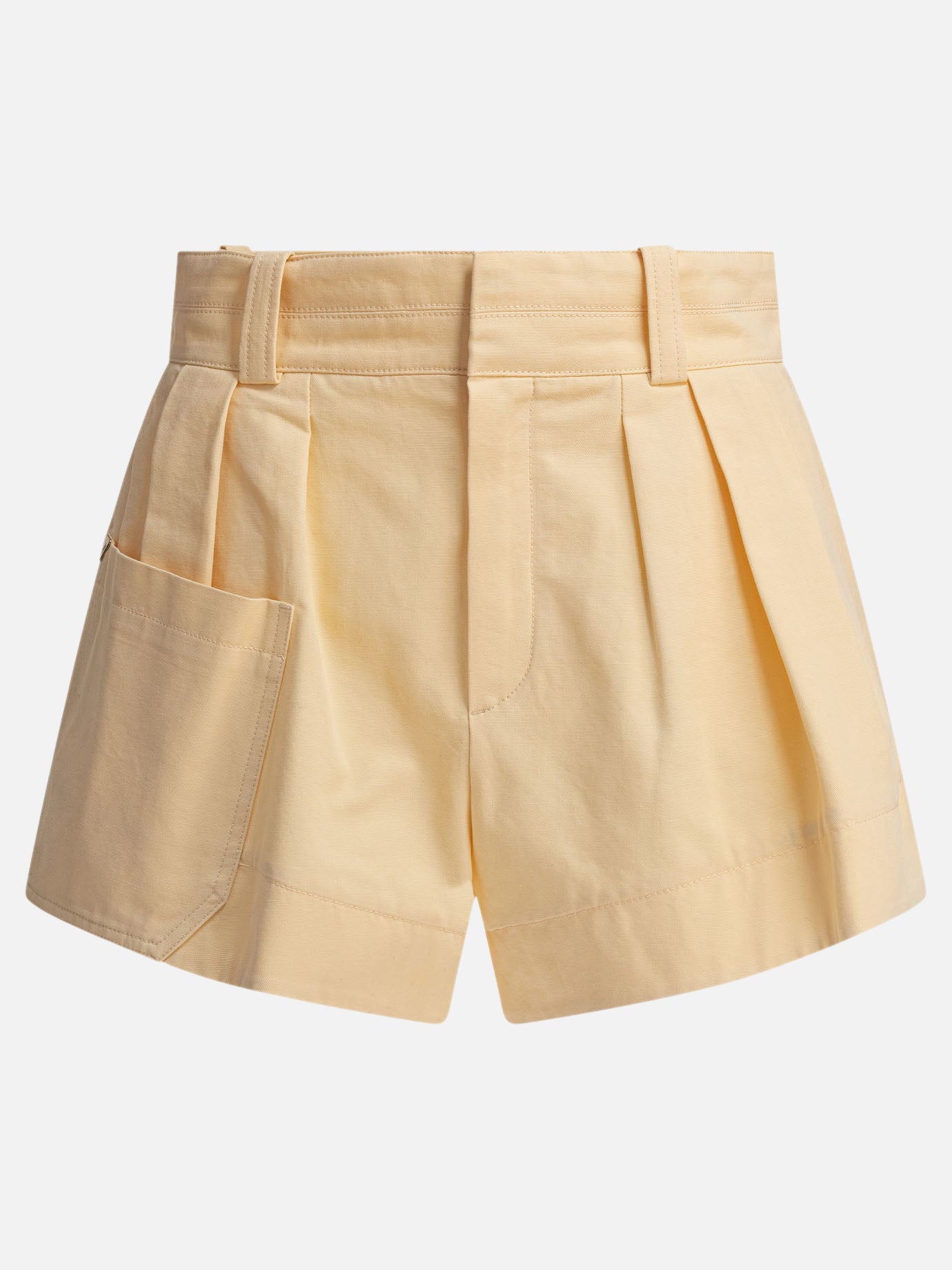 Chloé High-rise mini shorts 16586329_38 Beige thumbnail_1