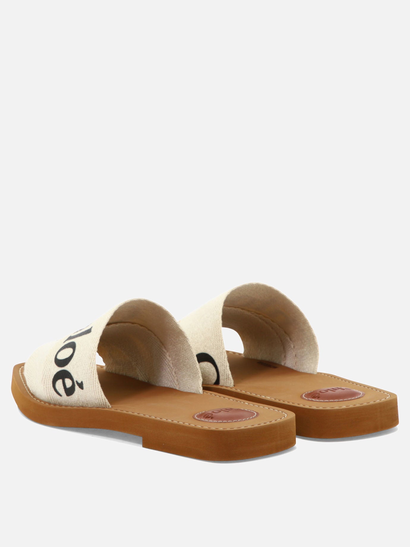 Flat sandals 90% linen 10% polyester - 100% ethylene vinyl acetate  White - Chloé Women | PDP | VIETTI Online Store | Zoom-Modal_4

