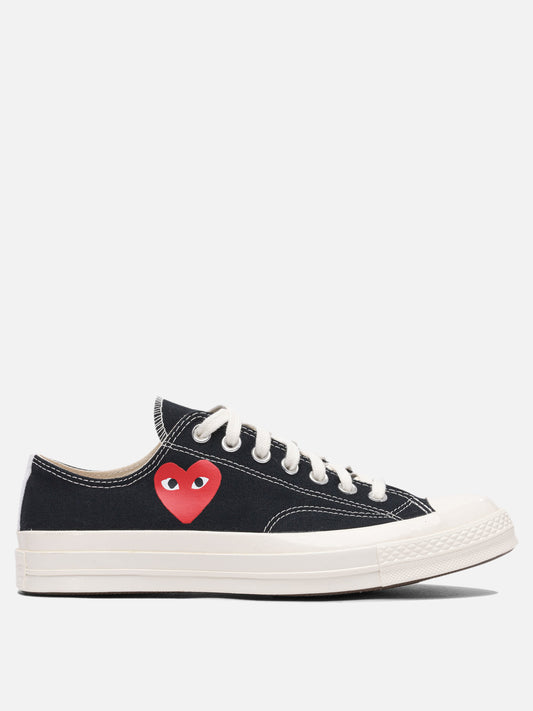 Low top sneakers 100% cotton - 100% rubber  Black - Comme Des Garçons Play Men | PDP | VIETTI Online Store 
