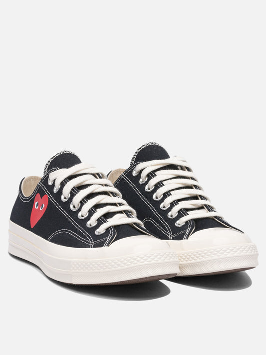 Low top sneakers 100% cotton - 100% rubber  Black - Comme Des Garçons Play Men | PDP | VIETTI Online Store | 2
