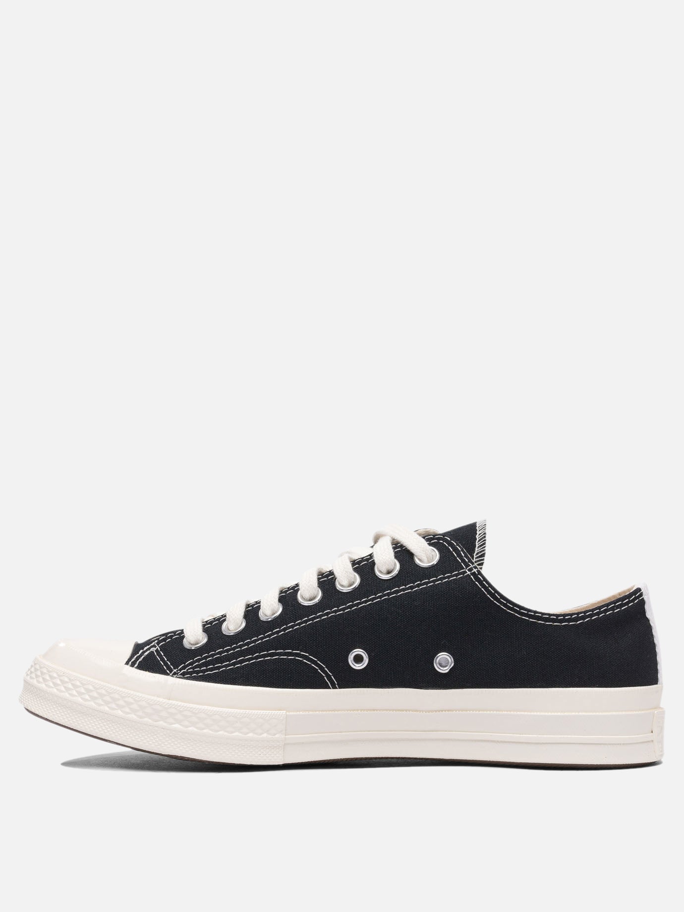 Low top sneakers 100% cotton - 100% rubber  Black - Comme Des Garçons Play Men | PDP | VIETTI Online Store | thumbnail_3