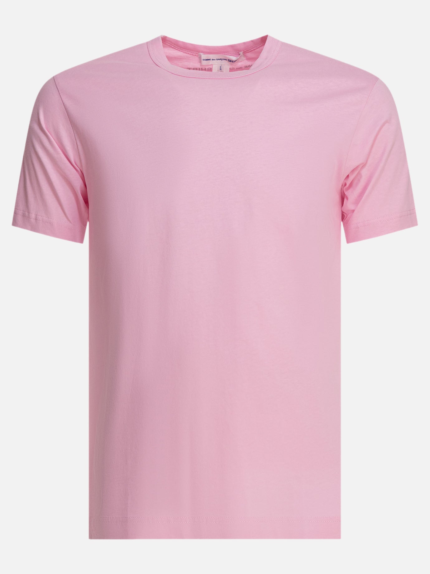 Crewneck t-shirts Solid colour  Pink - Comme Des Garçons Shirt Men | PDP | VIETTI Online Store | thumbnail