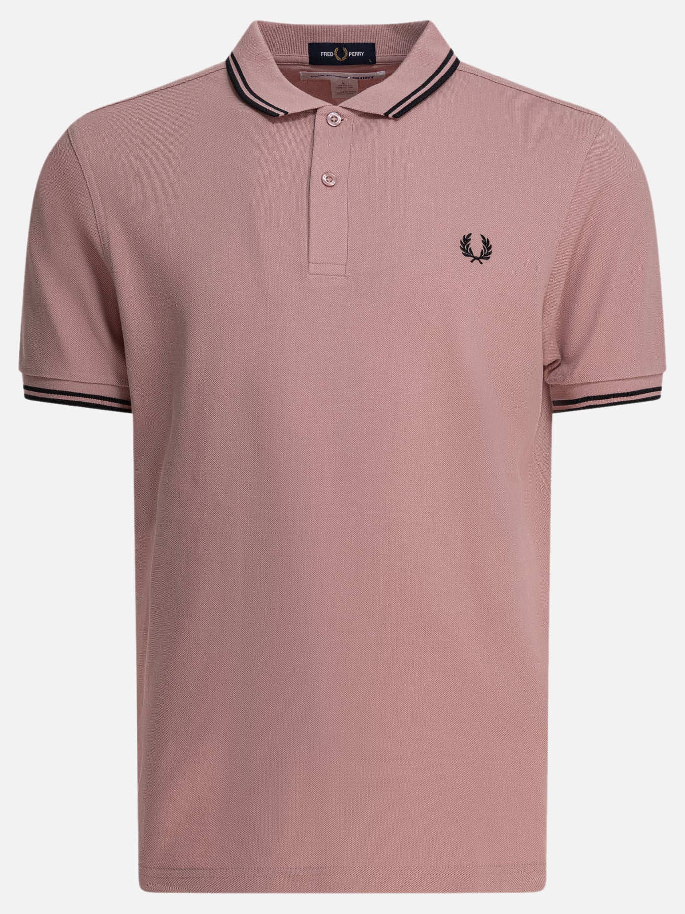 Polo shirts with buttons Solid colour  Pink - Comme Des Garçons Shirt Men | PDP | VIETTI Online Store | thumbnail