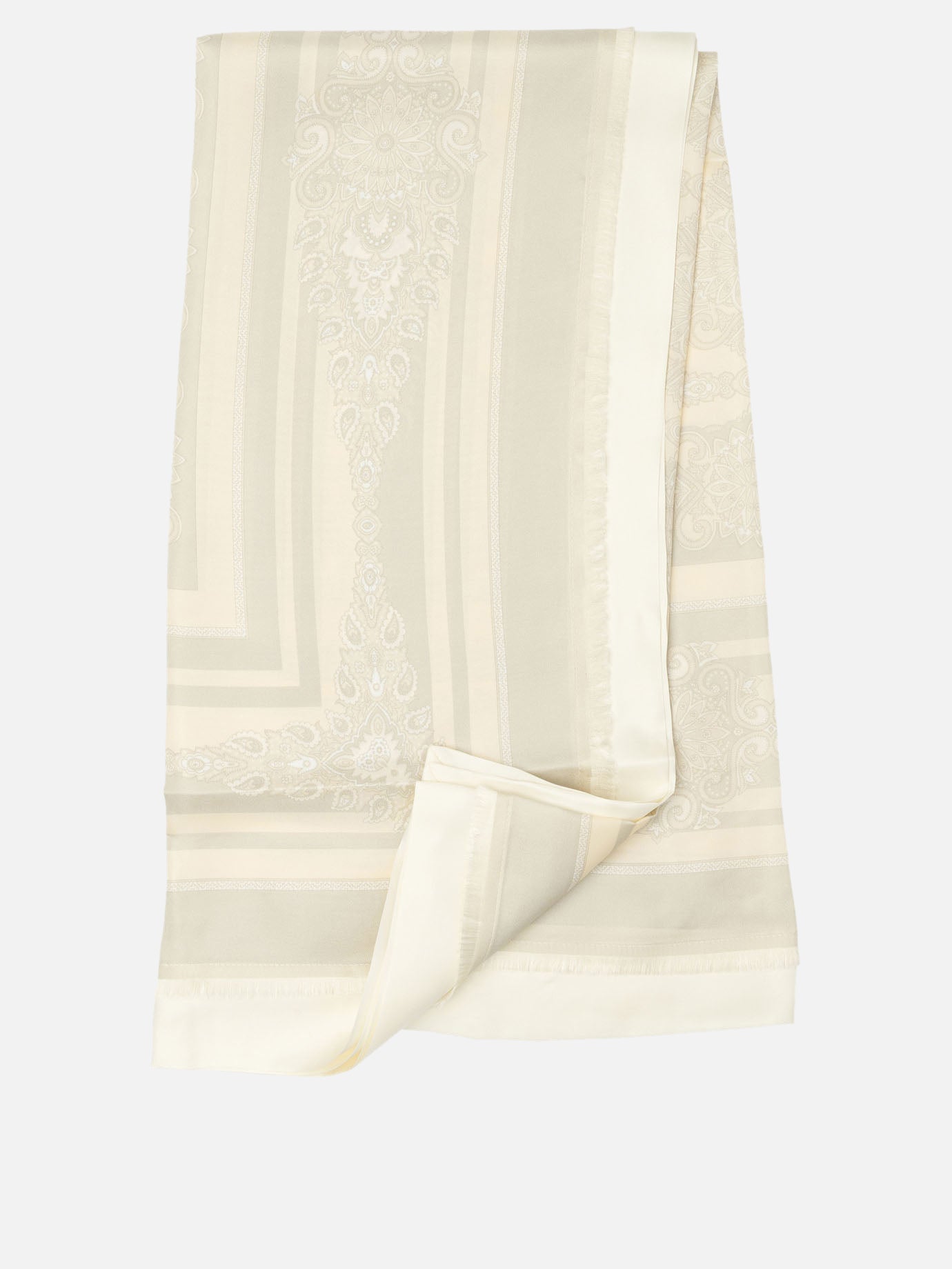 Silk scarves 100% silk  White - Etro Women | PDP | VIETTI Online Store | thumbnail