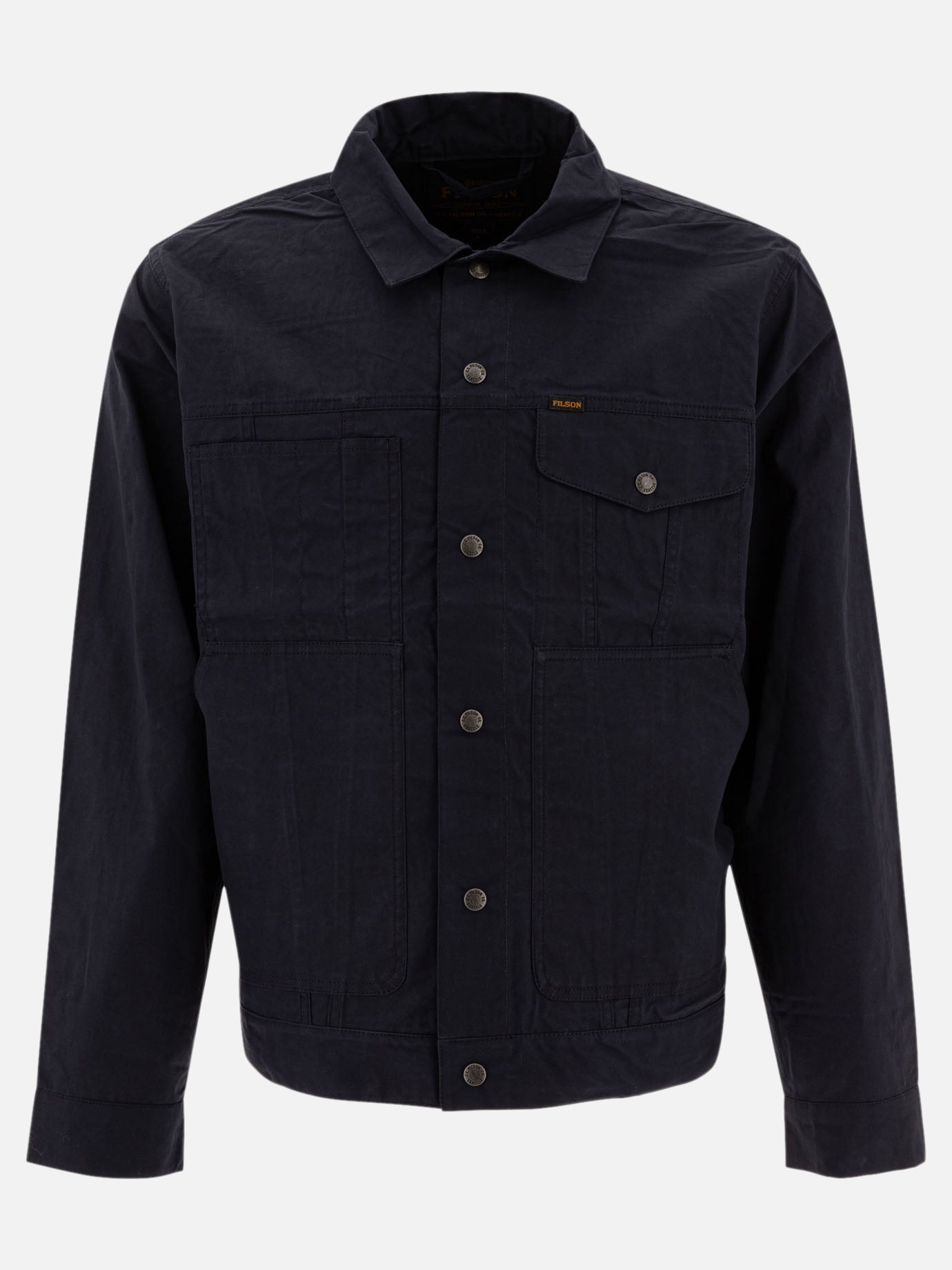 Overshirt jackets Solid colour  Blue - Filson Men | PDP | VIETTI Online Store | thumbnail