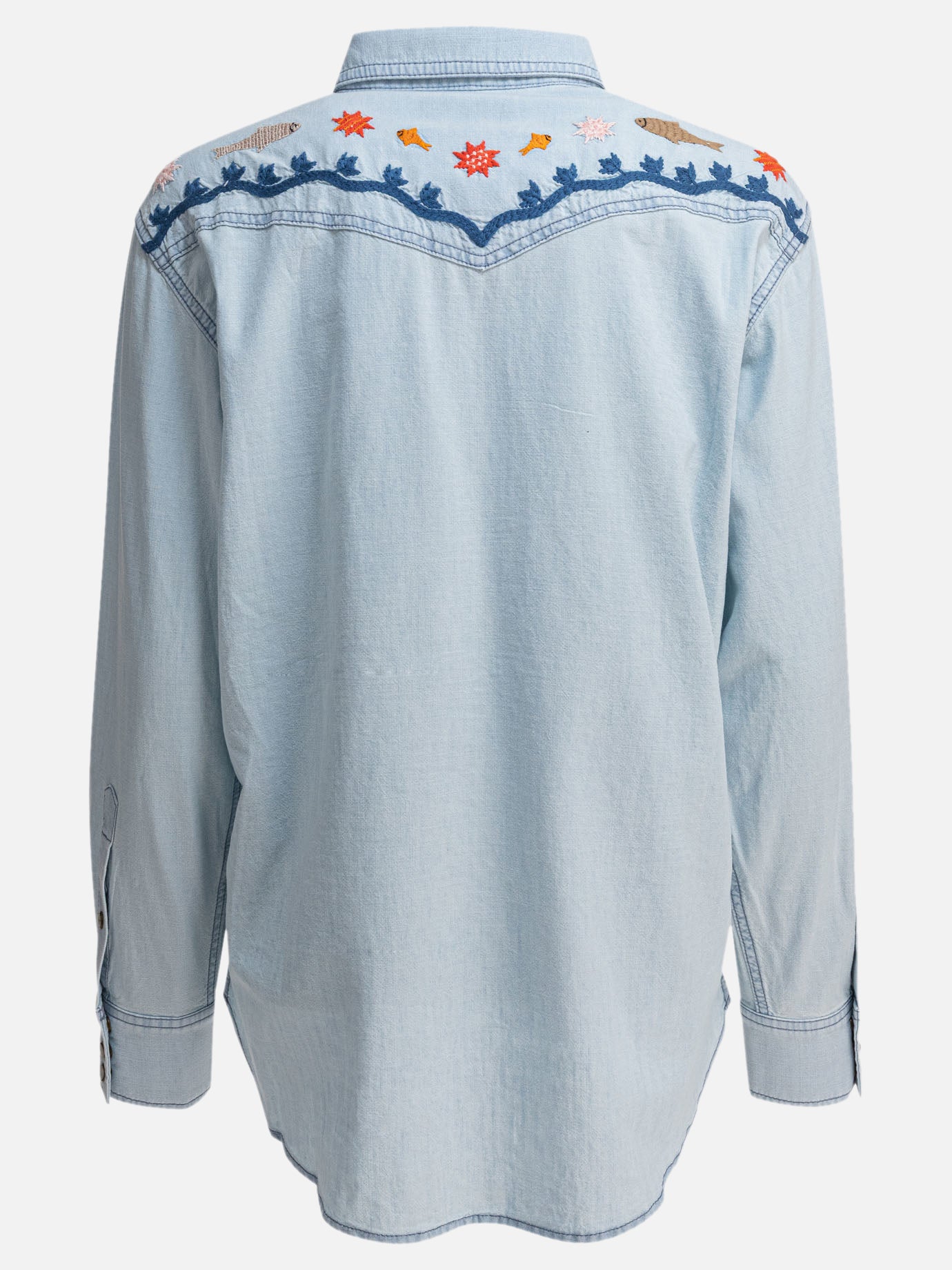 Casual shirts Embroidered  Light blue - Filson Women | PDP | VIETTI Online Store | Zoom-Modal_2
