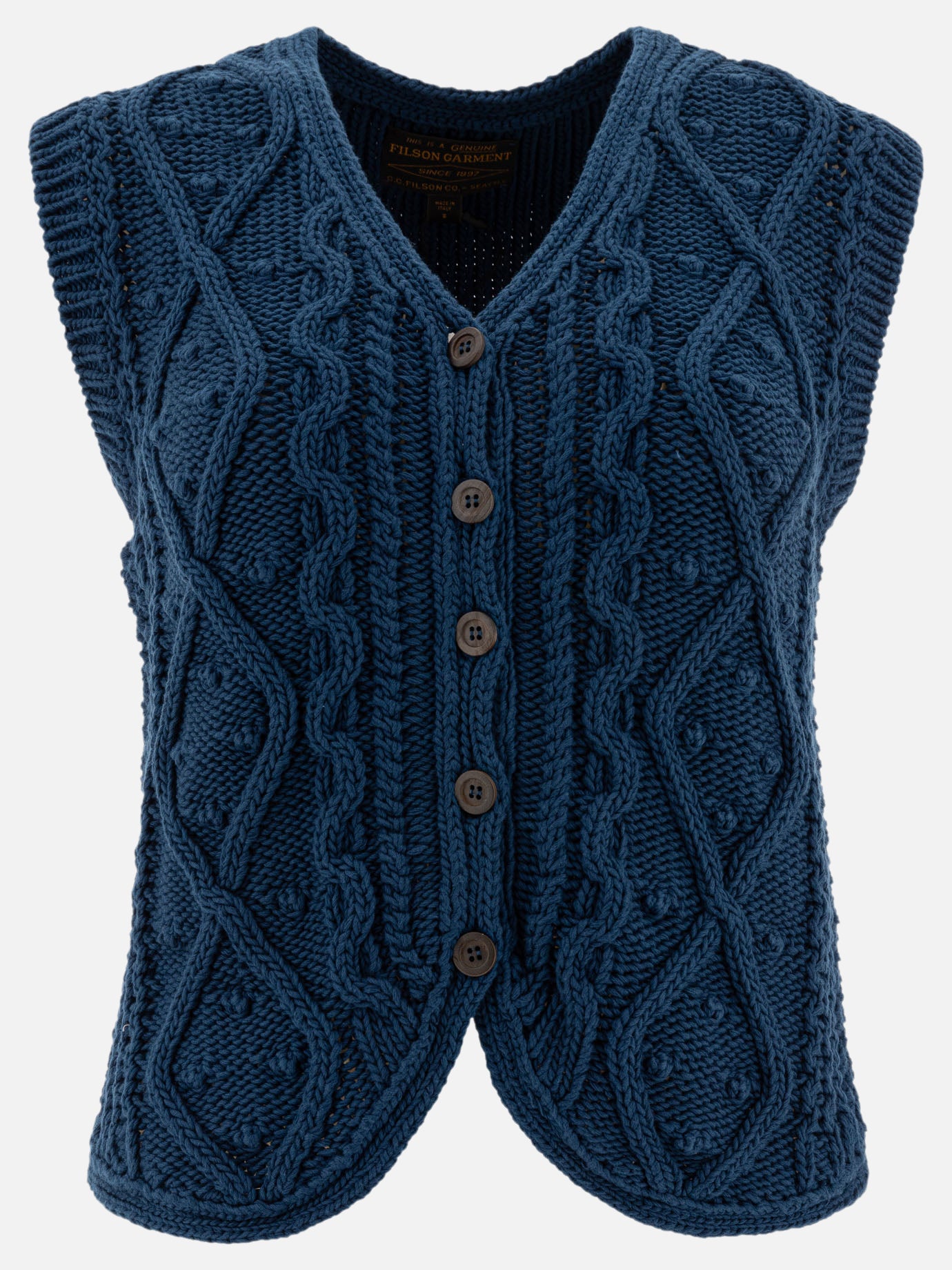 Cardigans Textured knit  Blue - Filson Women | PDP | VIETTI Online Store | thumbnail
