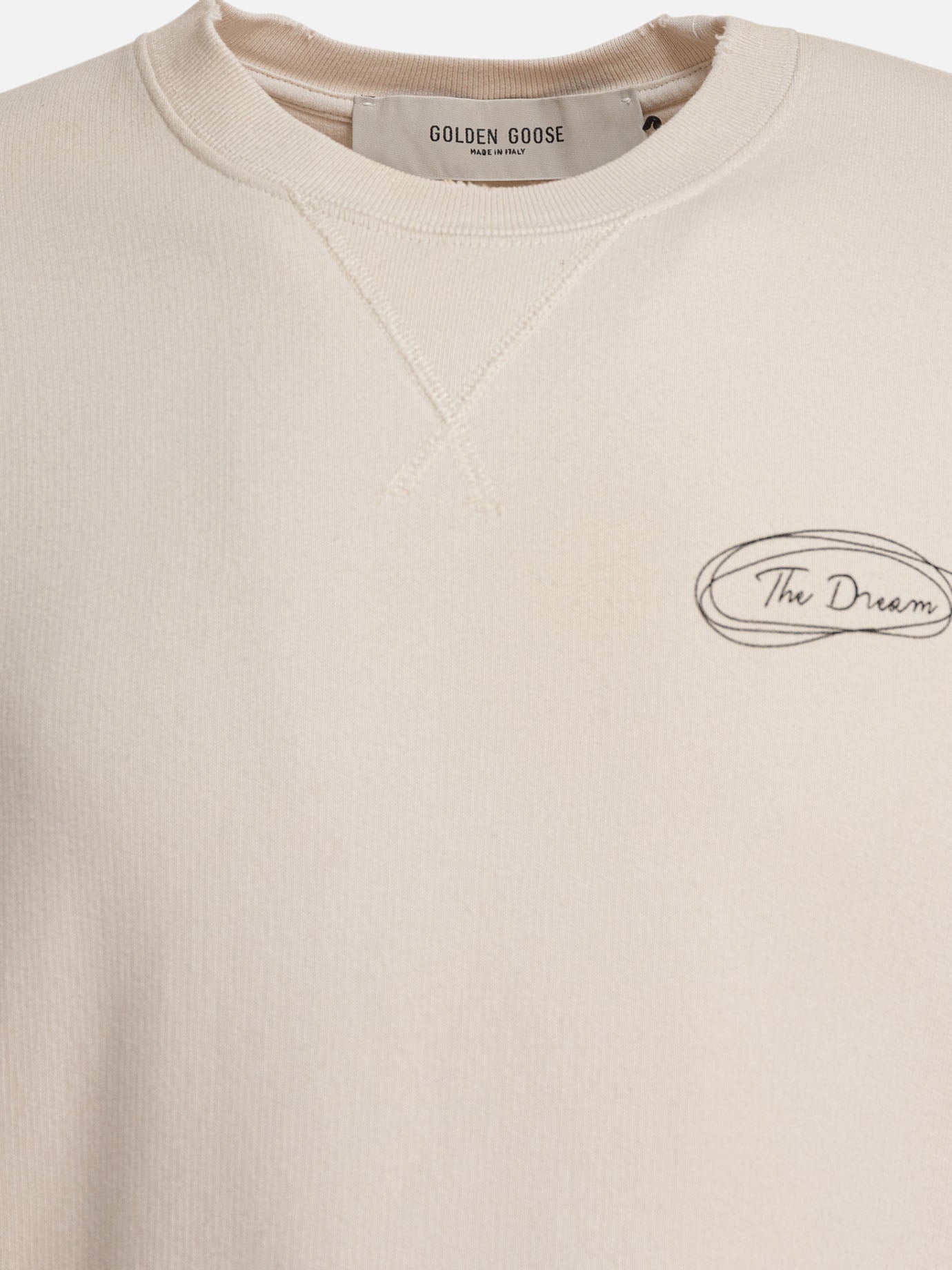 Golden Goose Sweatshirt with The Dream print 11215652_S Beige thumbnail_3