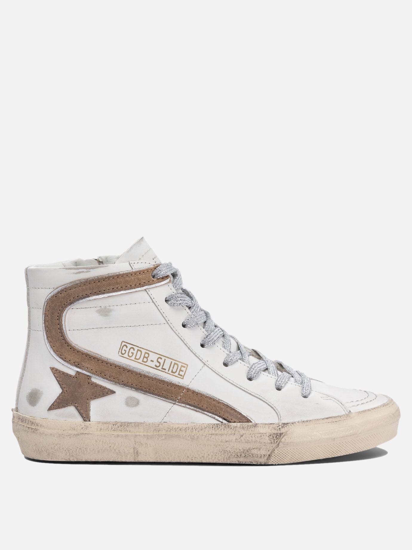 High top sneakers 100% leather - 100% rubber  White - Golden Goose Women | PDP | VIETTI Online Store | thumbnail