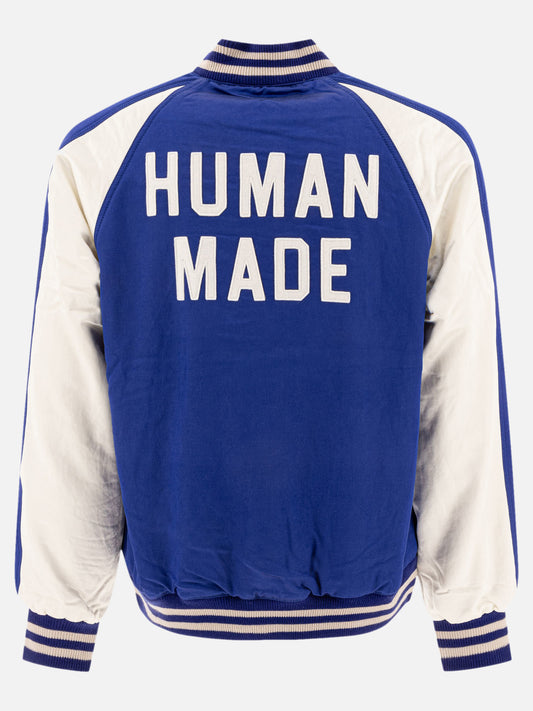 Human Made Vintage style bomber jacket 11247045_L Blue 2