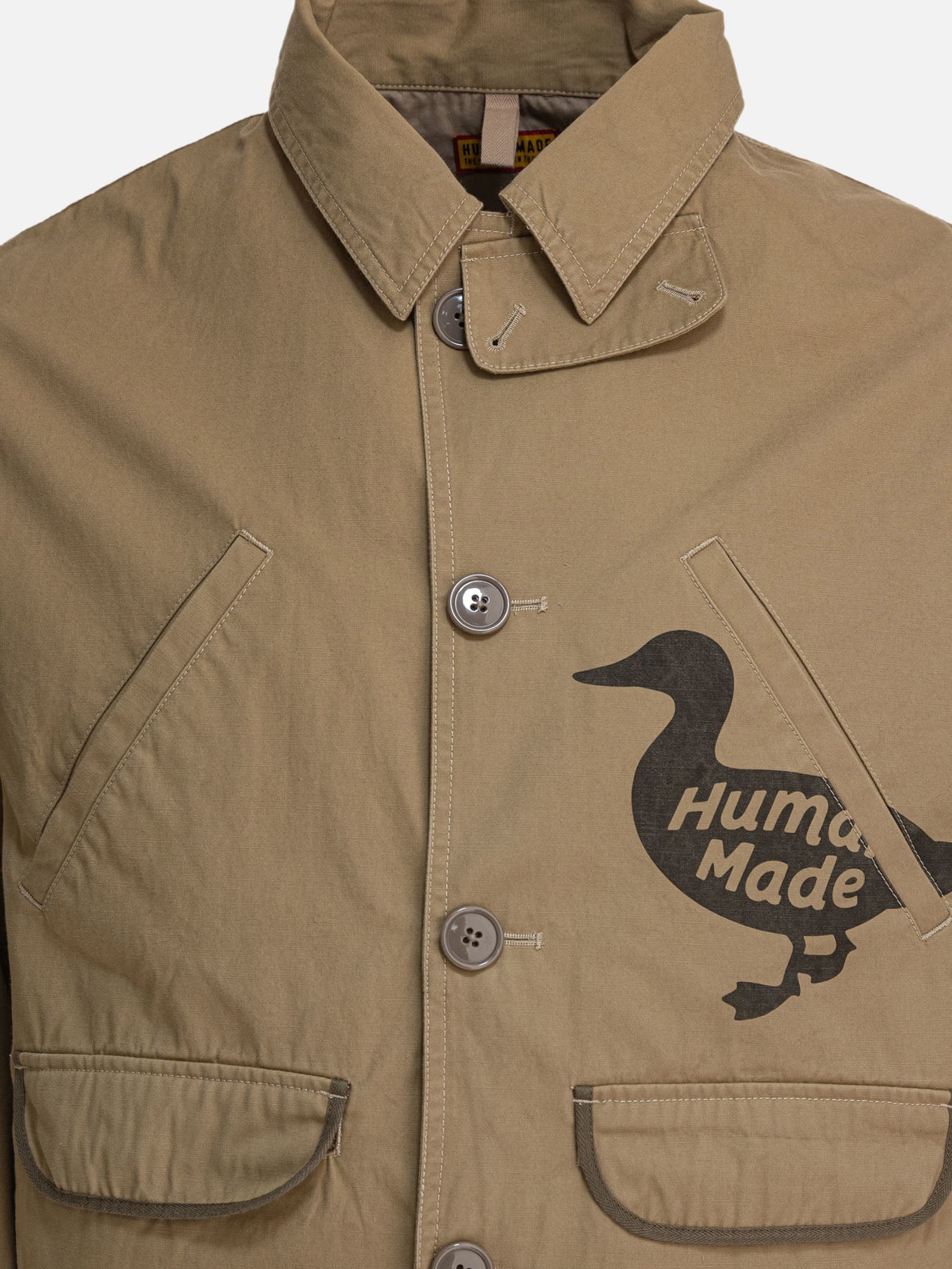 Quilted & Utility Jackets Logo  Beige - Human Made Men | PDP | VIETTI Online Store | Zoom-Modal_3
