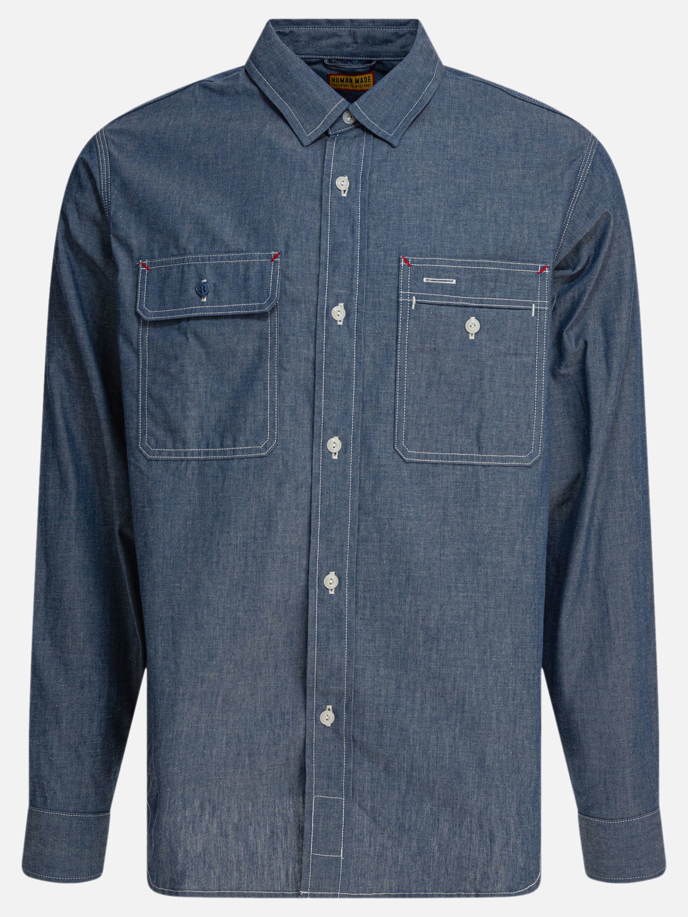 Casual shirts Solid colour  Blue - Human Made Men | PDP | VIETTI Online Store | Zoom-Modal
