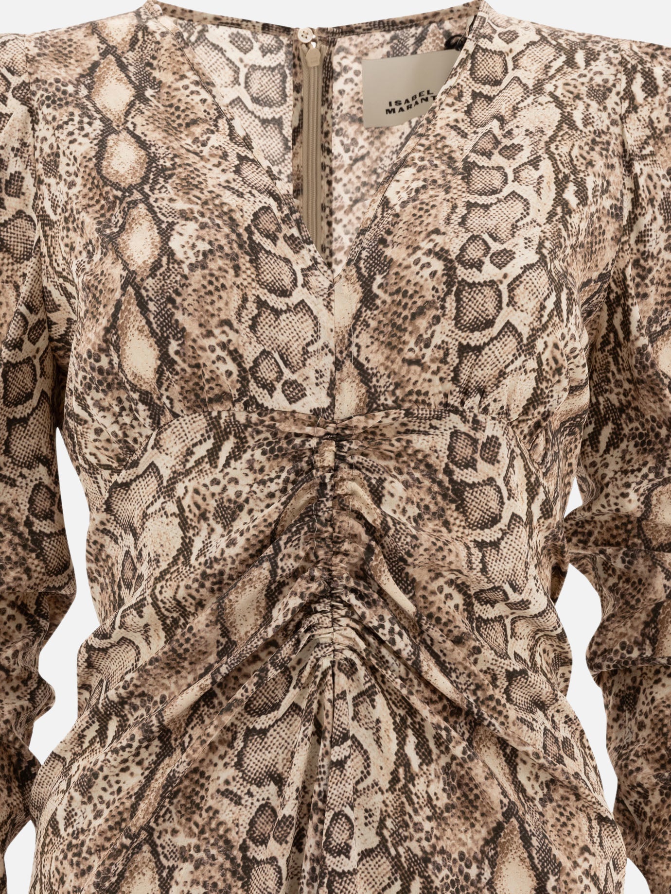 Long dresses Animal print  Beige - Isabel Marant Women | PDP | VIETTI Online Store | thumbnail_3