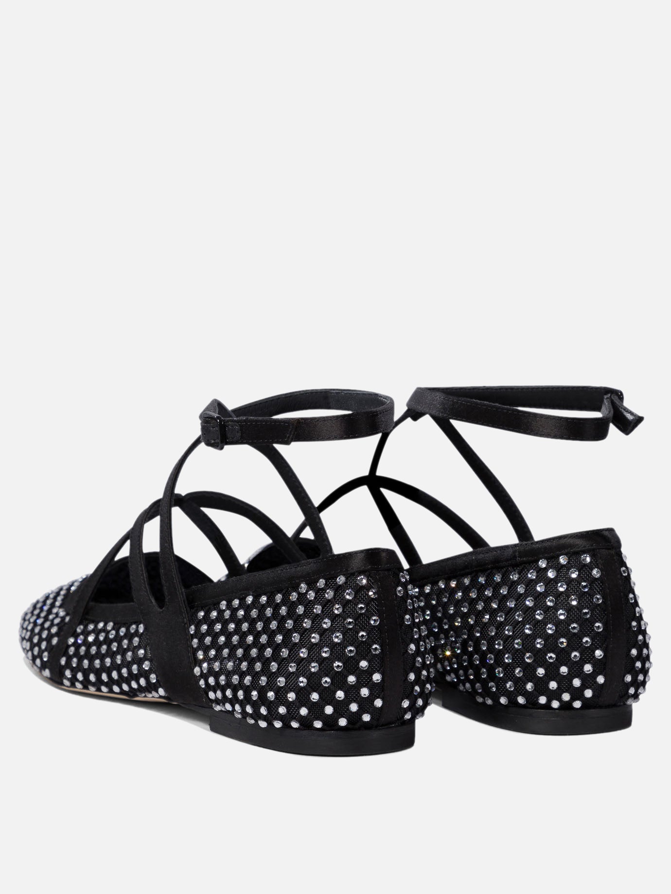 Classic ballet flats 80% polyamide 20% leather - 95% leather 5% rubber  Black - Jimmy Choo Women | PDP | VIETTI Online Store | Zoom-Modal_4
