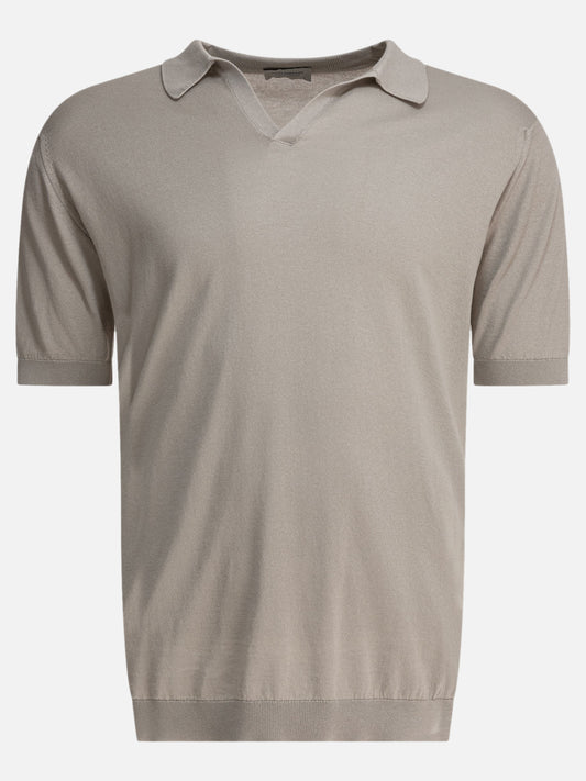 John Smedley "Noah" polo shirt 13363473_M Grey 1