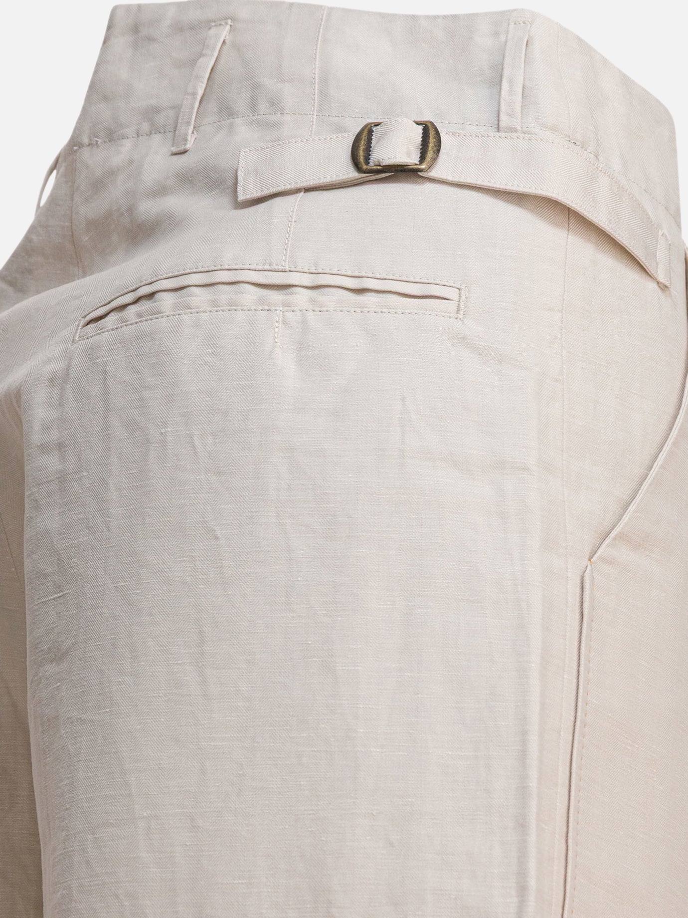 KAPITAL Linen and cotton trousers Beige