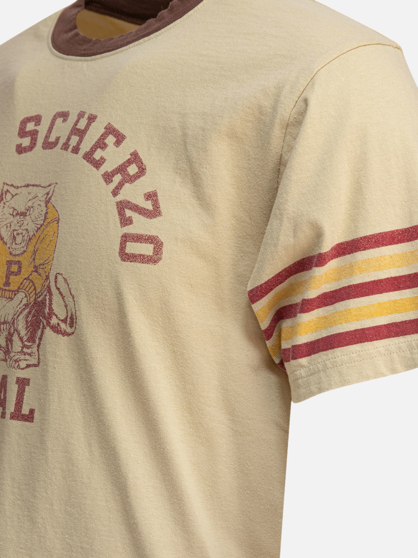 KAPITAL &quot;College CAT PITAL&quot; T-shirt 17600824_2 Beige thumbnail_4