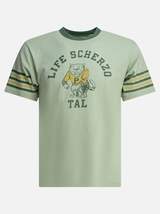 KAPITAL "College CAT PITAL" T-shirt 17712409_2 Green 1