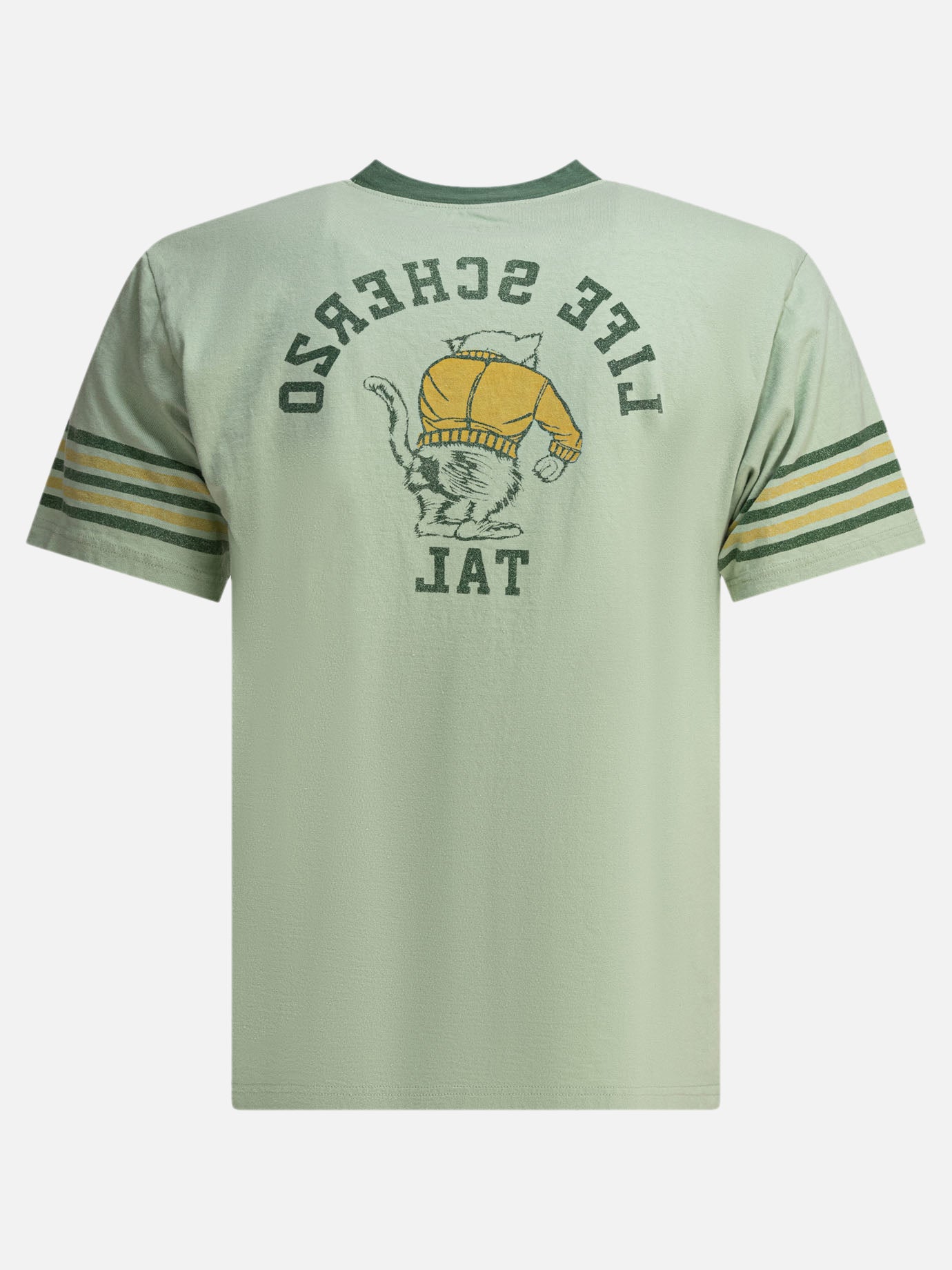 KAPITAL &quot;College CAT PITAL&quot; T-shirt 17712409_2 Green thumbnail_2