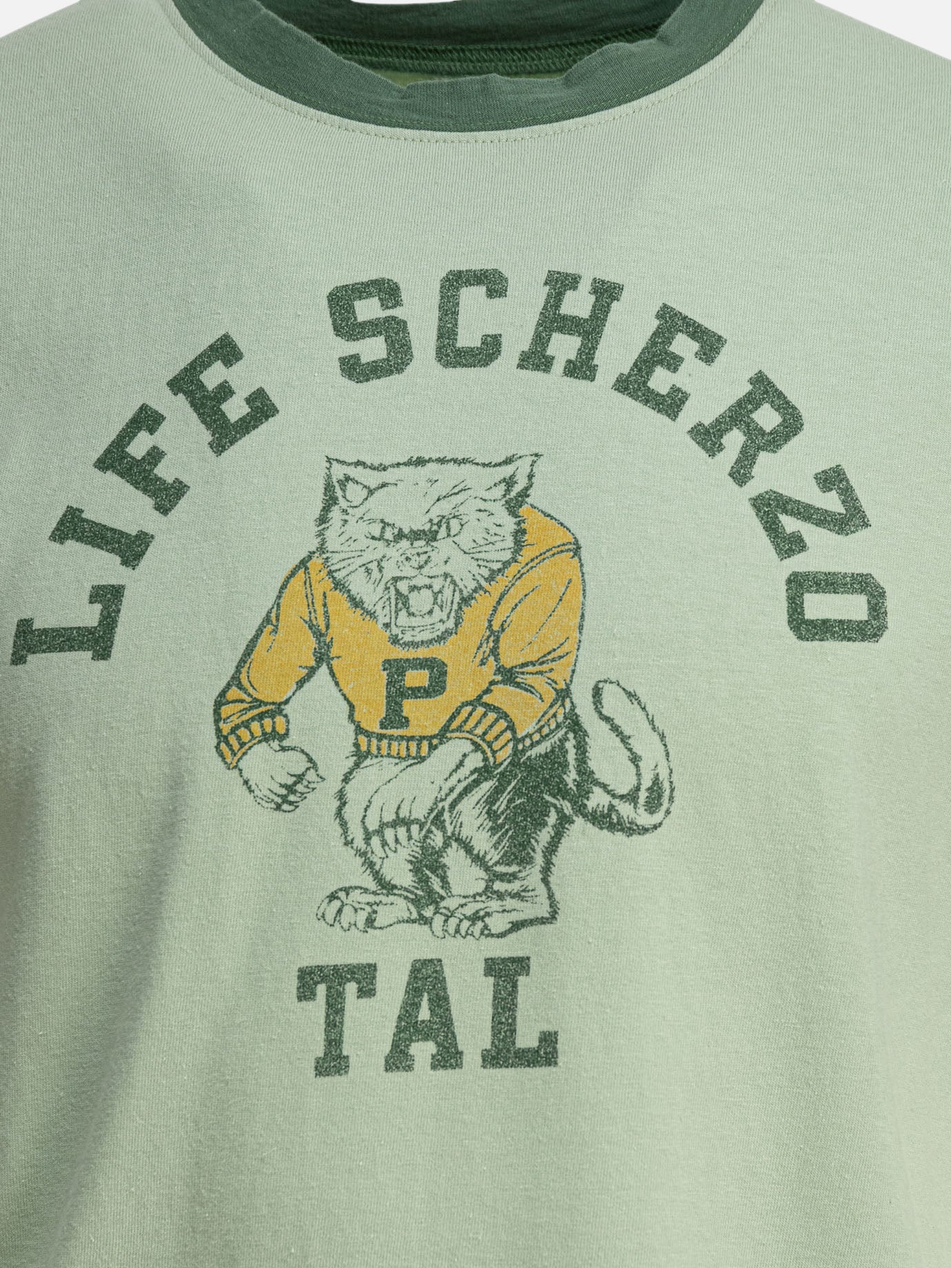 KAPITAL &quot;College CAT PITAL&quot; T-shirt 17712409_2 Green thumbnail_3