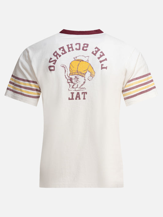 KAPITAL "College CAT PITAL" T-shirt 16430491_2 White 2