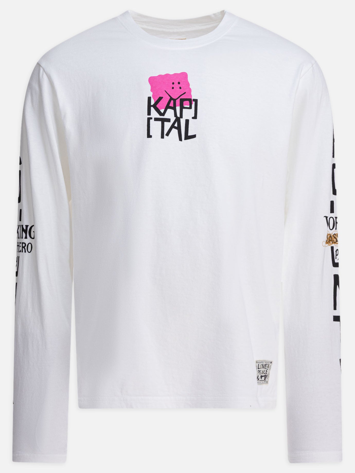 国内外ラッパーに超人気! KAPITAL Peckish Kachina 長袖Tシャツ Kapital Jersey Crew Long Sleeve T-Shirt (Peckish Kapital