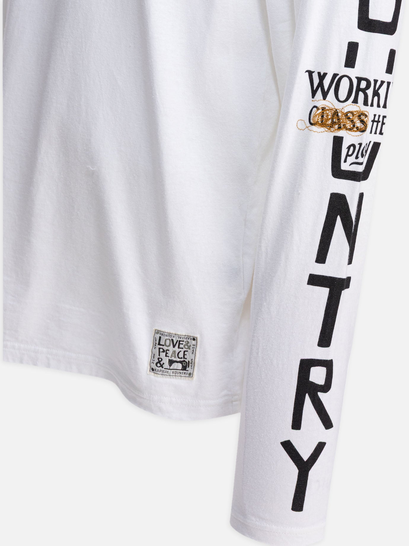 KAPITAL "PECKISH KAPpt" T-shirt White