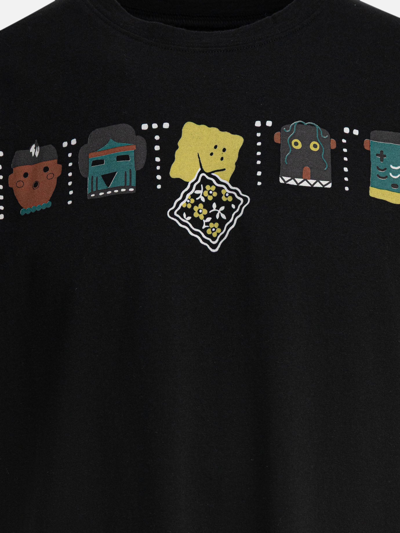 KAPITAL &quot;Peckish &amp; Kachina&quot; T-shirt 19880423_M Black thumbnail_3