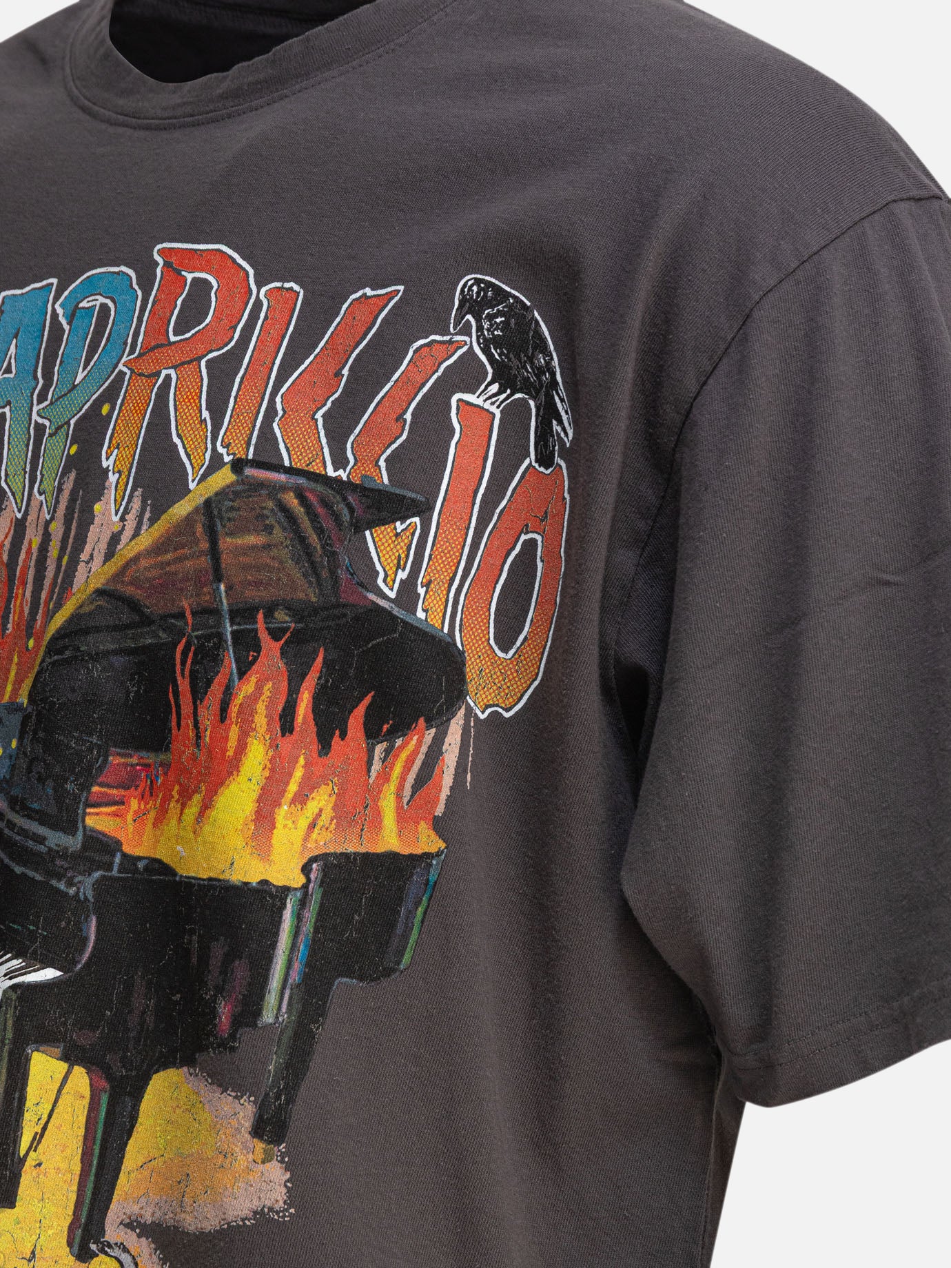 KAPITAL &quot;Burning&quot; T-shirt 16706823_S Grey thumbnail_4