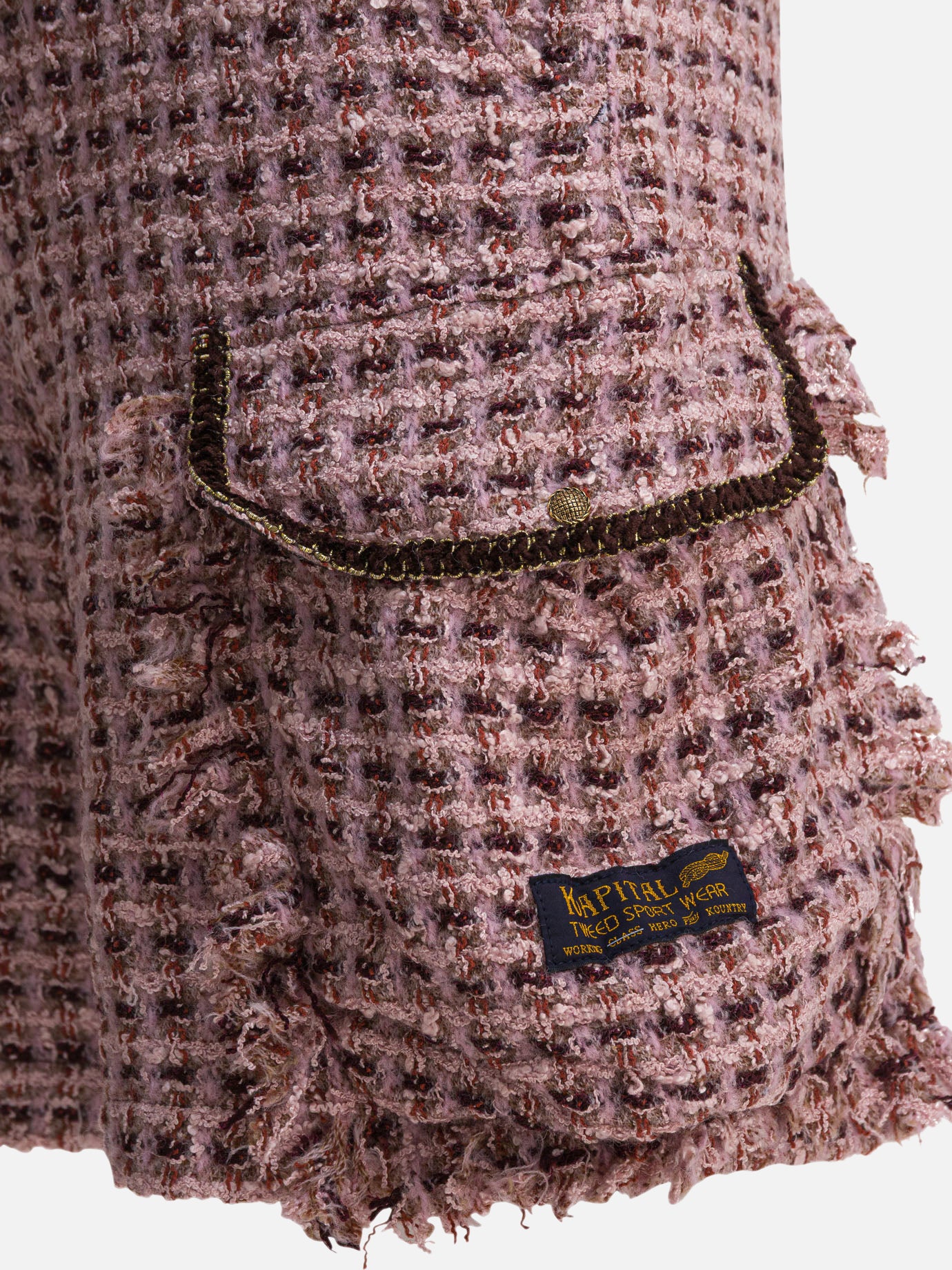 Cargo shorts Textured knit  Pink - KAPITAL Men | PDP | VIETTI Online Store | Zoom-Modal_4
