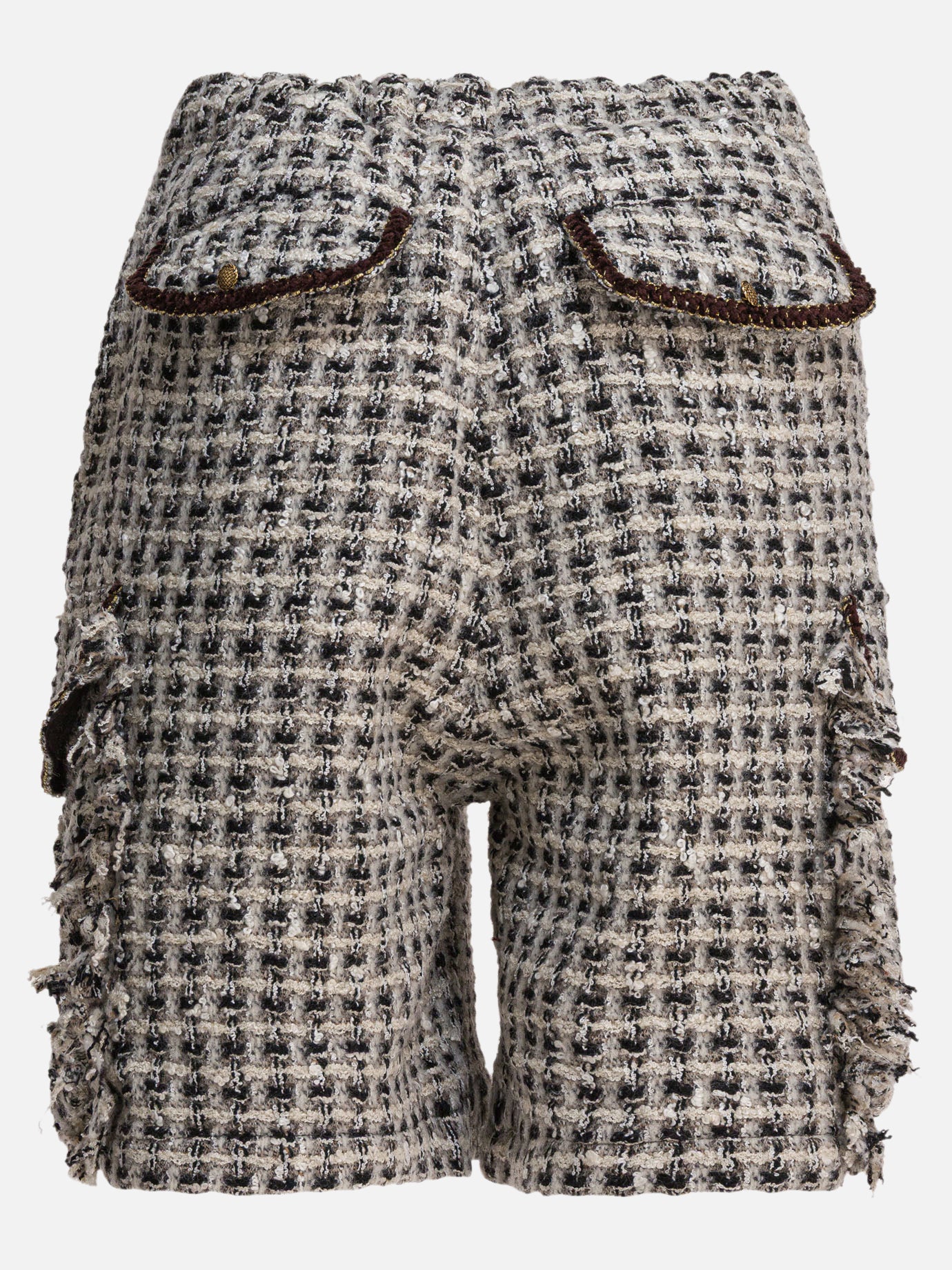 Cargo shorts Textured knit  White - KAPITAL Men | PDP | VIETTI Online Store | thumbnail_2