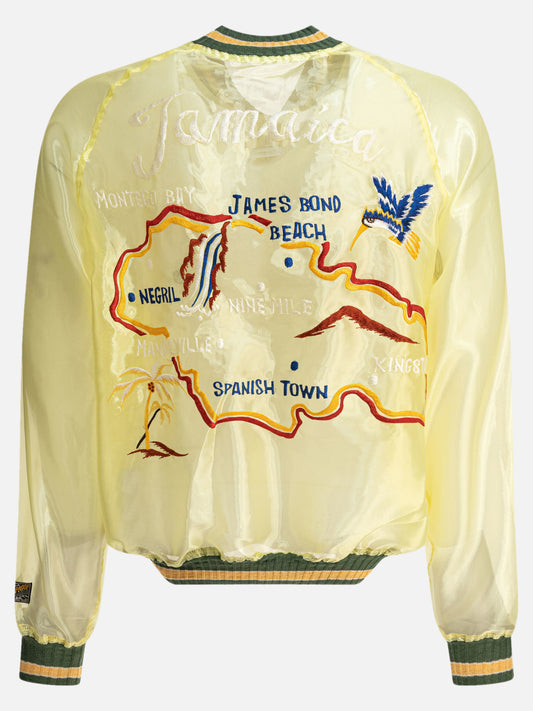 KAPITAL Bomber jacket "Sheer Pearl Mosquito Guard" 17742167_2 Yellow 2