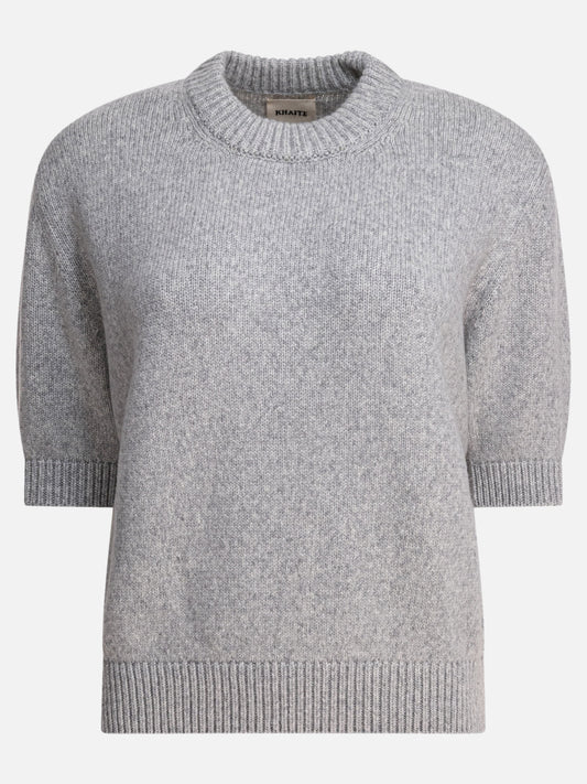 Crewneck sweaters Solid colour  Grey - Khaite Women | PDP | VIETTI Online Store 
