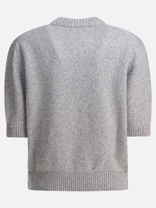 Crewneck sweaters Solid colour  Grey - Khaite Women | PDP | VIETTI Online Store | 2
