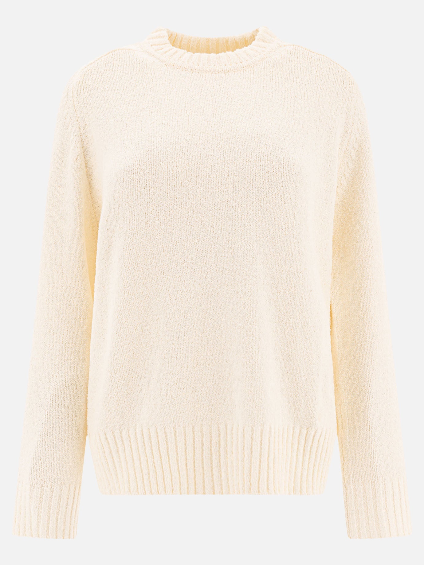 Crewneck sweaters Tinta unita  White - Loulou Studio Women | PDP | VIETTI Online Store | Zoom-Modal
