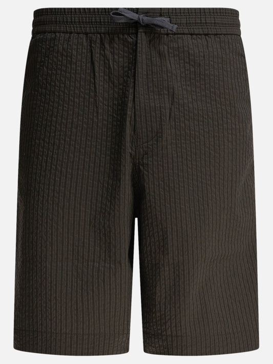 Drawstring shorts Striped  Green - Maison Kitsuné Men | PLP | VIETTI Online Store 
