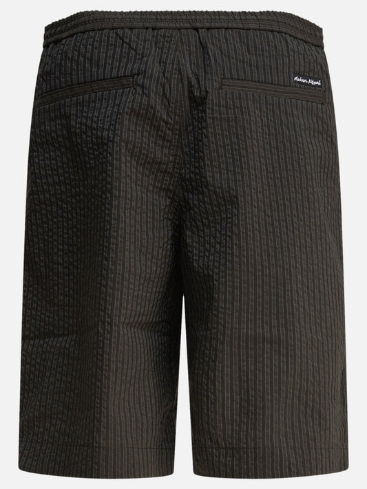 Drawstring shorts Striped  Green - Maison Kitsuné Men | PLP | VIETTI Online Store | 2
