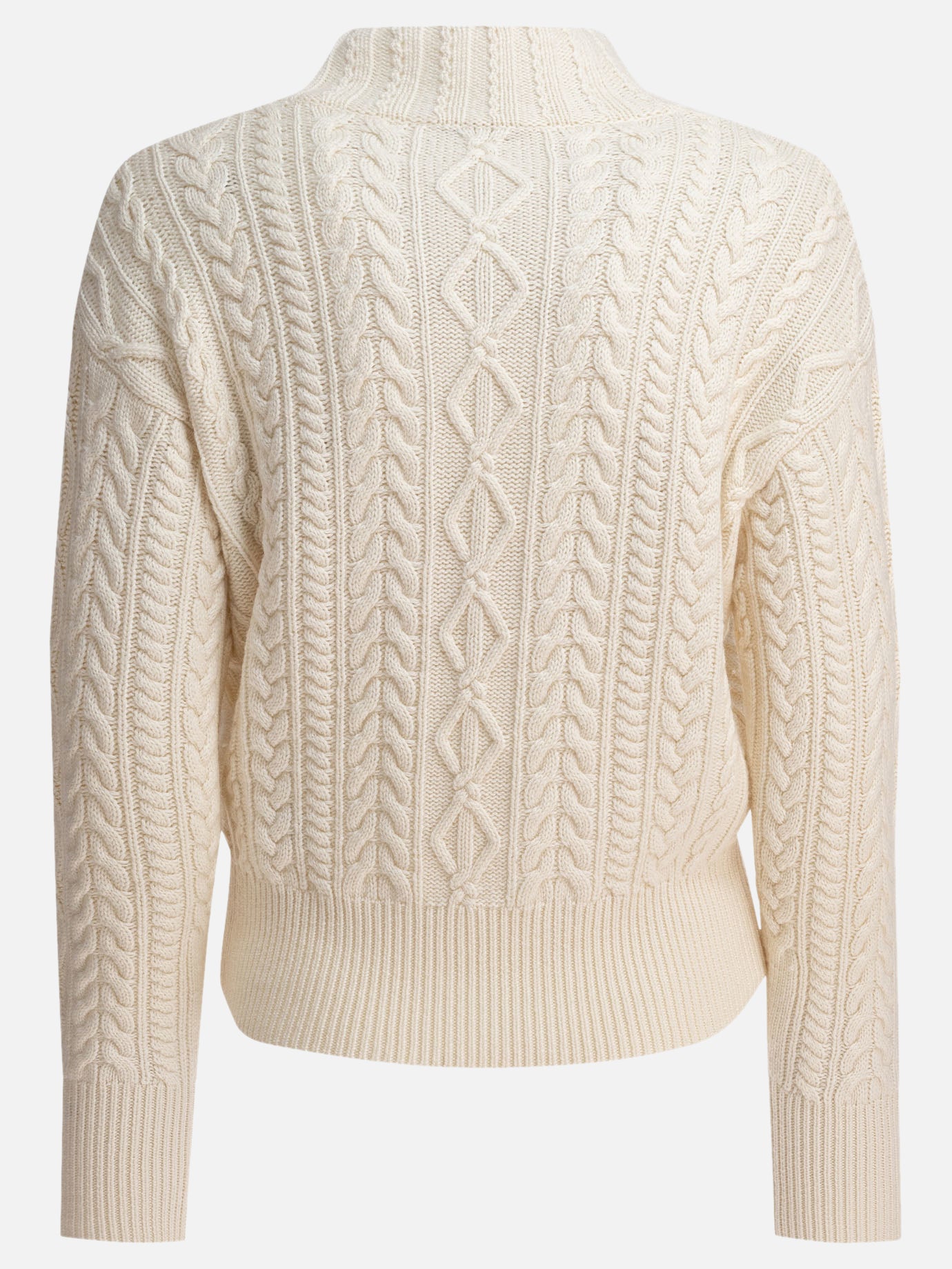 Crewneck sweaters Textured knit  White - Max Mara Women | PDP | VIETTI Online Store | thumbnail_2
