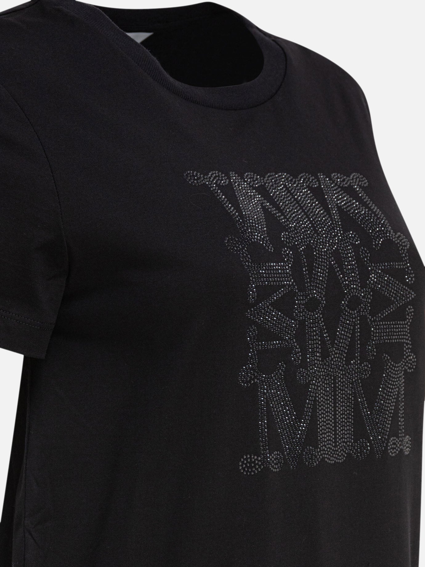 Crewneck t-shirts Logo  Black - Max Mara Women | PDP | VIETTI Online Store | thumbnail_4