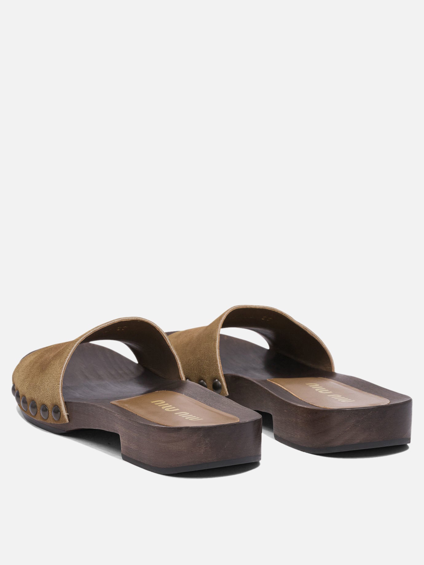 Miu Miu Patent leather clogs 12281287_36 Brown thumbnail_4