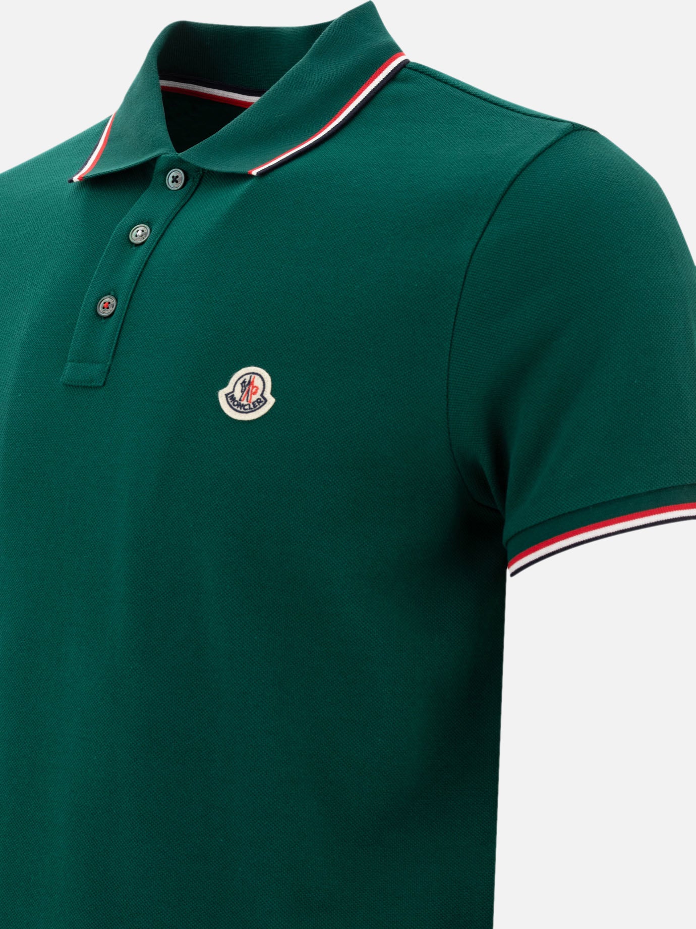 Polo shirts with buttons Logo  Green - Moncler Men | PDP | VIETTI Online Store | Zoom-Modal_4
