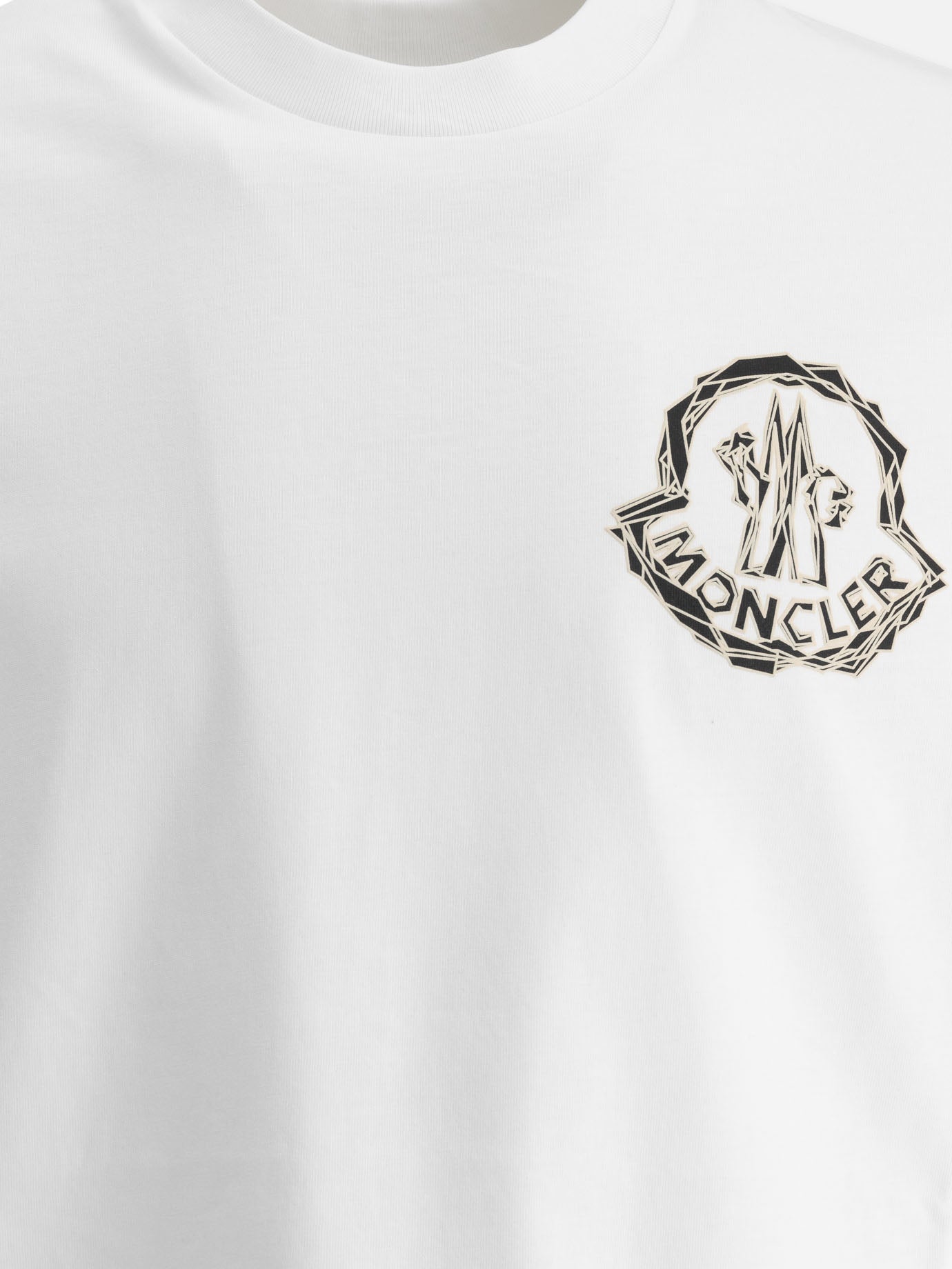 Crewneck t-shirts Logo  White - Moncler Men | PDP | VIETTI Online Store | thumbnail_3