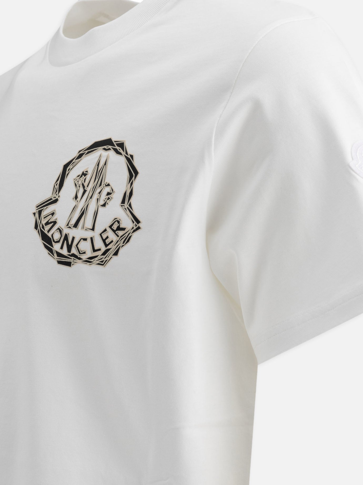 Crewneck t-shirts Logo  White - Moncler Men | PDP | VIETTI Online Store | thumbnail_4