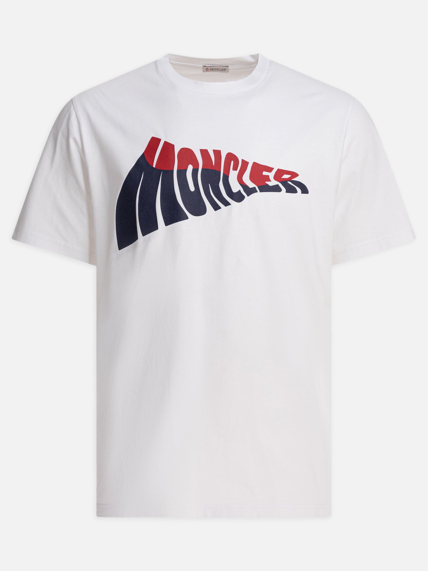 Crewneck t-shirts Logo  White - Moncler Men | PDP | VIETTI Online Store | Zoom-Modal
