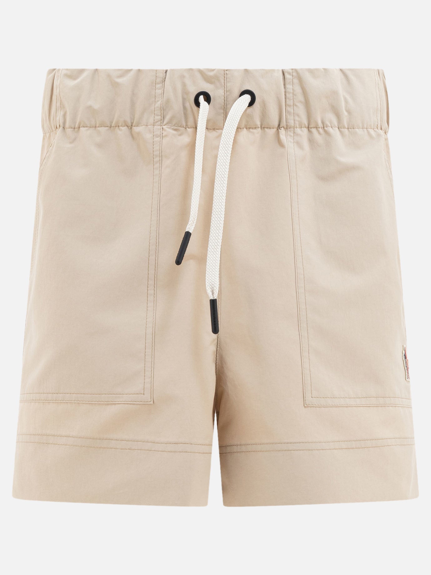 Moncler Grenoble Shorts in technical froissé 10087919_XS Beige thumbnail_1
