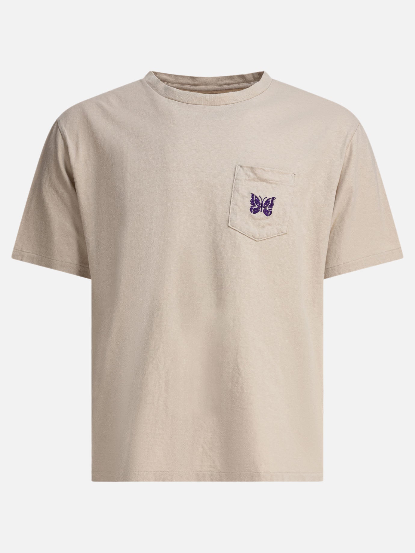 Crewneck t-shirts Logo  Beige - Needles Men | PDP | VIETTI Online Store | thumbnail
