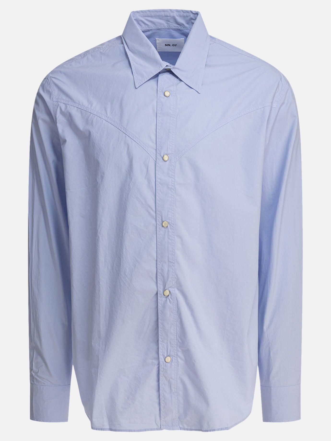 Casual shirts Solid colour  Light blue - NN.07 Men | PDP | VIETTI Online Store | Zoom-Modal
